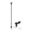 Besramtic Boat Stern Light Anchor Light LED Marine Navigation Lights Spring Flexible Pole All Round White USCG 2 NM Removable 2 Pin Plug In with Threaded Base 12 Volts 36 Inches (Glass Fiber Pole) view 1