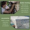 Camo Netting,Bulk Rolls,Camouflage Netting Tarp,White Camo Netting,Very Suitable for Awnings,Camping,Shooting,Army Sunscreen Nets,Party Decoration Photography Background,2*15m(6.56*49.21ft) view 3