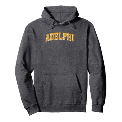 Adelphi Panthers Retro Arch Pullover Hoodie
