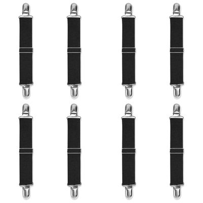 8pcs Adjustable Boot Straps Pant Stirrups Clips Boot Clips for Women and Men Motorcycle Biker Smooth Jeans Trousers Bed Sheets, Mattress Covers,Curtain and Seats Cushion