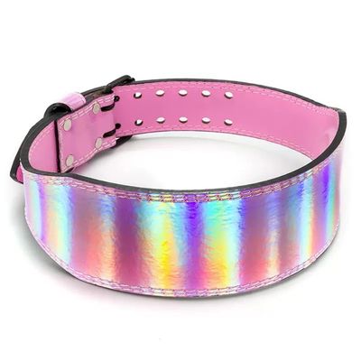 BRAGUE Weight Belts Leather Weightlifting Belt Women's Strength Training Belt Bodybuilding Back Support for Hard Pulling Weightlifting Cross Training and Deep Squatting Exercise(Pink,X-Small)
