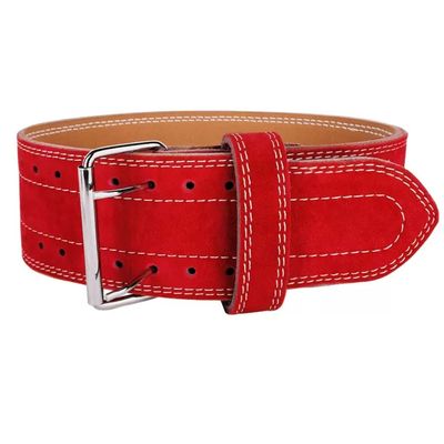 BRAGUE Weight Belts Powerlifting Belt Squat Hard Pull Exercise Belt Back Support for Weightlifting, Gym, Exercise Men and Women are Suitable (Color : Red, Size : Large)
