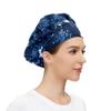 Shutiall Working Cap with Button and Sweatband Adjustable Tie Back Bouffant Hats Printed Multi Color for Woman ManSeamless Pattern view 4