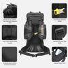 IX INOXTO 85L Lightweight Internal Frame Hiking Backpack for Men Women, Waterproof Travel Camping Backpack with Rain Cover (Black) view 3