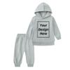 Kids Tales Boys Girls Custom Tracksuit Add Your Own Text and Design Hooded Sweatshirt + Sweatpants Personalized Sweatsuit view 1