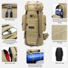 IX INOXTO 85L Lightweight Internal Frame Hiking Backpack for Men Women, Waterproof Travel Camping Backpack with Rain Cover (Khaki) view 4
