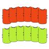 Graunton Pinnies Scrimmage Team Practice Vests Jerseys for Children Youth Teen & Adult for Sports Basketball, Soccer, Football,Breathable(12 Jerseys), Large, 6 Green + 6 Orange view 1