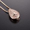 BIAIHQIE Tear Memorial Ash Necklace Jewelry Bird Engrave Stainless Steel Cremation Urn Keepsake Pendant Necklace Funeral Necklace view 2