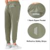 NORTHYARD Women's Running Athletic Pants Track Lightweight Joggers Workout Jogging Casual Sweatpants with Zipper Pockets Silver Sage S view 3