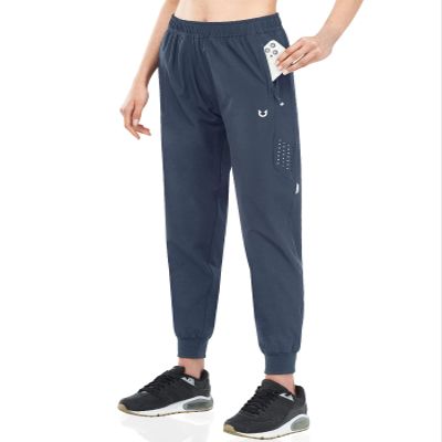 NORTHYARD Women's Running Athletic Pants Track Lightweight Joggers Workout Jogging Casual Sweatpants with Zipper Pockets Cool Grey L