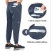 NORTHYARD Women's Running Athletic Pants Track Lightweight Joggers Workout Jogging Casual Sweatpants with Zipper Pockets Cool Grey L view 3
