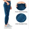 NORTHYARD Women's Running Athletic Pants Track Lightweight Joggers Workout Jogging Casual Sweatpants with Zipper Pockets Sea Blue XL view 2