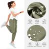 NORTHYARD Women's Running Athletic Pants Track Lightweight Joggers Workout Jogging Casual Sweatpants with Zipper Pockets Silver Sage M view 4