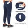 NORTHYARD Women's Running Athletic Pants Track Lightweight Joggers Workout Jogging Casual Sweatpants with Zipper Pockets Navy XL view 3