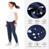 NORTHYARD Women's Running Athletic Pants Track Lightweight Joggers Workout Jogging Casual Sweatpants with Zipper Pockets Navy XL view 4