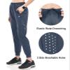 NORTHYARD Women's Running Athletic Pants Track Lightweight Joggers Workout Jogging Casual Sweatpants with Zipper Pockets Cool Grey XL view 4