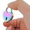 Jiozermi 2 Pcs Colorful Padlocks Key Lock with Key, Mini Love Heart Head Luggage Locks, Modern Fashion Style view 2
