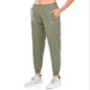 NORTHYARD Women's Running Athletic Pants Track Lightweight Joggers Workout Jogging Casual Sweatpants with Zipper Pockets Silver Sage L view 1