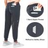 NORTHYARD Women's Running Athletic Pants Track Lightweight Joggers Workout Jogging Casual Sweatpants with Zipper Pockets Dark Grey L view 3