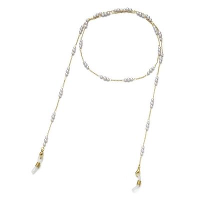 HOOENG Strap Eyeglass Chains for Women Metal Beaded Neck Chain Simple Stylish Eye Chain String Holder Glasses Cord