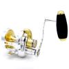 CAMEKOON Conventional Reels Saltwater Trolling Fishing, Up to 66Lbs Carbon Drag, 4.6 inch Long Power Handle, Adjustable Strike Button, Lever Drag Casting Reel view 1