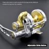 CAMEKOON Conventional Reels Saltwater Trolling Fishing, Up to 66Lbs Carbon Drag, 4.6 inch Long Power Handle, Adjustable Strike Button, Lever Drag Casting Reel view 4
