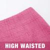 IDEALSANXUN Plaid Skirts for Women Trendy Fall Winter High Waist Bodycon Pencil Wool Mini Skirt(Tweed Pink, L) view 3