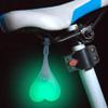 Bike Tail Ball Bike Light,Creative Silicone Cycling Night Safety Warning Light,Bicycle Seat Back Egg Signal Lamp,Waterproof LED Night Essential Light,Mountain and Road Bike Rear Light (Green) view 1