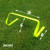 Winning Beast Set of 6 Flexible Flat Step Agility Hurdle by Martini Sport - 6 inches - Yellow view 2