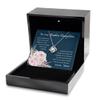 Game On Novelties Love Knot Silver Necklace Luxury Box Badass Daughter Necklace Love KNT Gift for Daughter from mom Floral Daughter Jewelry Daughter Pendant view 2