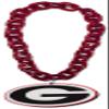 Aminco Georgia Bulldogs NCAA Fan Chain, Red view 1