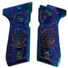 Limited Edition Full Size 92/96 Pistol Grips  Fits 92F, 92FS, M9, 96  Titanium Plated, Matching Screws Included view 3