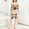 Cute French Bulldog Pajamas Sets Soft Nightwear Long Sleeve Sleepwear 2 Piece Pjs Loungewear for Women L view 4