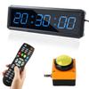SMAHEAT Fitness Timer with Stopwatch Button, Suitable for School/exam/Home Exercise/Gym/Gym SMAHEAT Electronic Fitness Timer (1.5 inch six-bit All-Blue) view 1