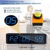 SMAHEAT Fitness Timer with Stopwatch Button, Suitable for School/exam/Home Exercise/Gym/Gym SMAHEAT Electronic Fitness Timer (1.5 inch six-bit All-Blue) view 2