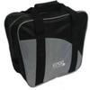 BuyBocceBalls Listing - 4 Ball (with Shoes) Aurora Soft Pack Bowling (Candlepin or Duckpin) Ball Bag - Black & Grey view 1