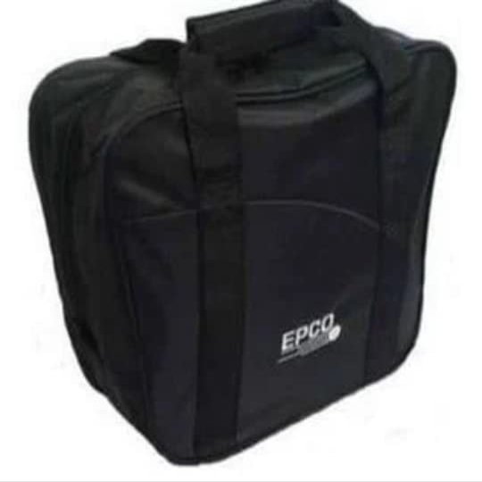 BuyBocceBalls Listing - 4 Ball (with Shoes) Aurora Soft Pack Bowling (Candlepin or Duckpin) Ball Bag - Black