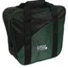 BuyBocceBalls Listing - 4 Ball (with Shoes) Aurora Soft Pack Bowling (Candlepin or Duckpin) Ball Bag - Black & Forest Green view 1