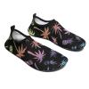 Palm Trees and Pineapples Men Women Water Shoes Barefoot Slip-on Aqua Socks Shoes for Beach Swim Surf Water Sport Yoga 9/10women,7/8men view 4
