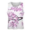 Sakura Tree Cherry Blossoms Men's Tank Top Athletic Sleeveless T Shirt Muscle Shirts Gym Workout Yoga Tank S view 4