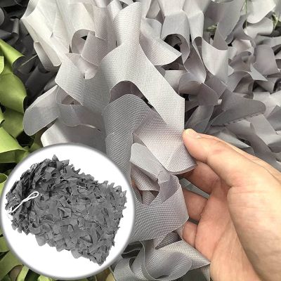Camouflage Net Grey,Pergola Garden Shade Net,Military Reinforced Camo Netting,Oxford Cloth Camouflage Netting,Light Sunscreen Net,Car Cover,for Camping Hunting Decoration,Grey-2x2.5m(6.6*8.2ft)