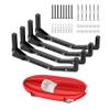 TORACK Kayak Storage Rack, Wall Mount Kayak Hooks for Garage Utility Storage Hangers for Kayak, Surfboard, Skiis, Snowboard, Paddle Board(Pack of 4) view 1