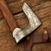 Modern Customized Handmade Forged Carbon Steel Axe| Viking Axe | Full Tang Functional Axe with Leather Sheath view 2