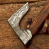 Modern Customized Handmade Forged Carbon Steel Axe| Viking Axe | Full Tang Functional Axe with Leather Sheath view 3