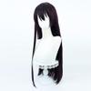osseoca Kenmochi Toya Wig Transsexual Transgender Dark Purple Synthetic Straight Hair 80cm Lifelike Party Natural Cosplay Wigs with Bangs (DPL) view 3
