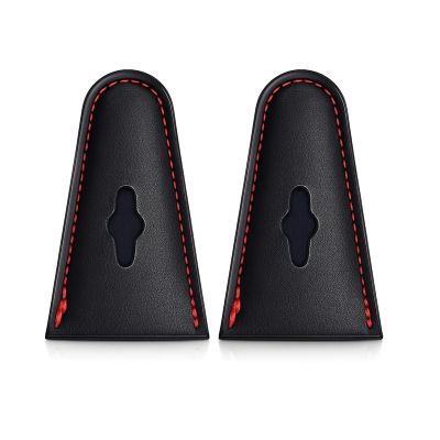 Archery Bow Tip Protector, 1 Pair Leather Bow Tip Protector Leather Bow Tip Guard for (Black)