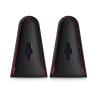 Archery Bow Tip Protector, 1 Pair Leather Bow Tip Protector Leather Bow Tip Guard for (Black) view 1