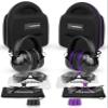 TradeSmart Gun Range Protection Duo Kit - Purple and Grey Shooting Eye and Ear Protection for Women and Men, U.S. Certified view 1