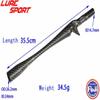 LureSport 3K Woven Carbon Unibody 35.5cm Cast Reel Seat Grip Handle Round Butt Fuji KDPS16 with Butt Cap Rod Building Component Repair DIY view 3