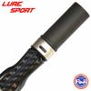 LureSport 3K Woven Carbon Unibody 35.5cm Cast Reel Seat Grip Handle Round Butt Fuji KDPS16 with Butt Cap Rod Building Component Repair DIY view 4